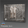 Зеркало TROYANA BLACK  в алюминиевой раме с подсветкой LED 